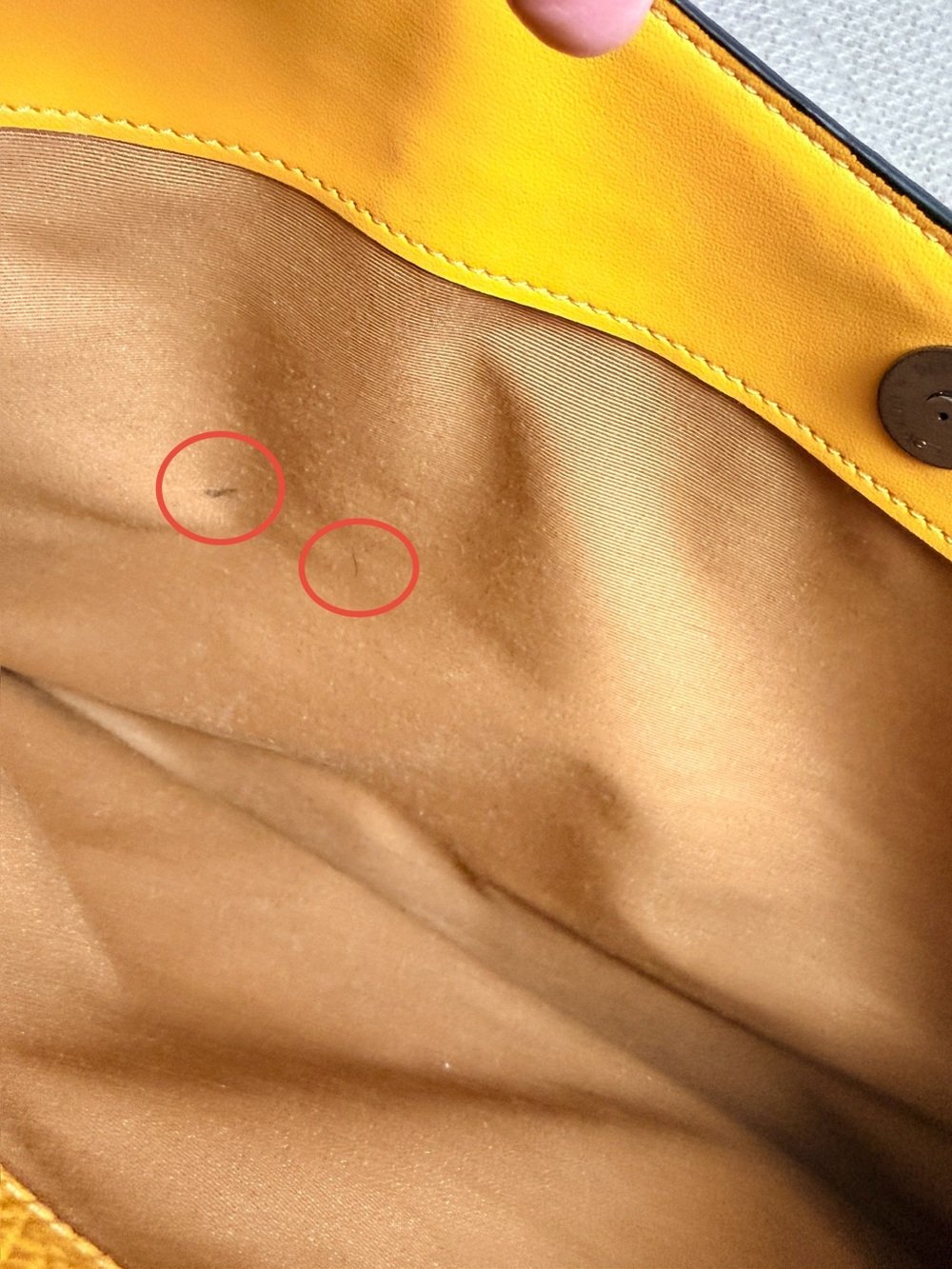 Coach Yellow Pebbled Leather Laptop Brief - Picture 5 of 16
